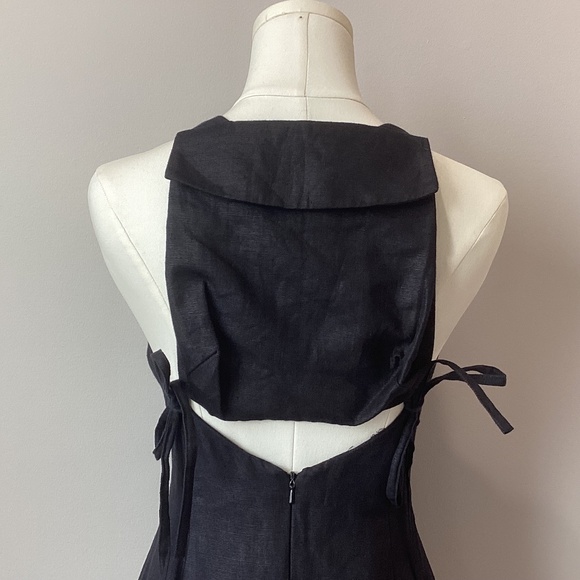 Karen Millen Linen Column Maxi Dress - UK 12 - Picture 7 of 11